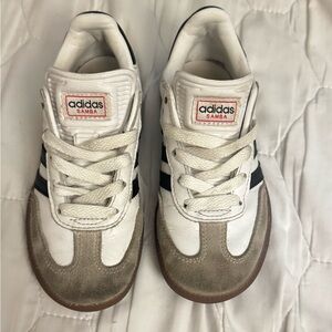 Adidas Samba Kids Sneakers - White and Brown